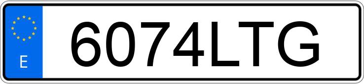 Numer rejestracyjny 6074LTG posiada AUDI A5