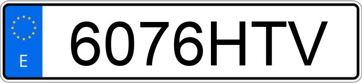 Numer rejestracyjny 6076HTV posiada DACIA LOGAN