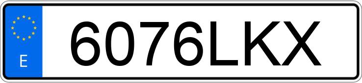 Numer rejestracyjny 6076LKX posiada OPEL COMBO