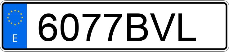 Numer rejestracyjny 6077BVL posiada SEAT CORDOBA