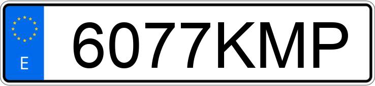 Numer rejestracyjny 6077KMP posiada PIAGGIO LIBERTY 125