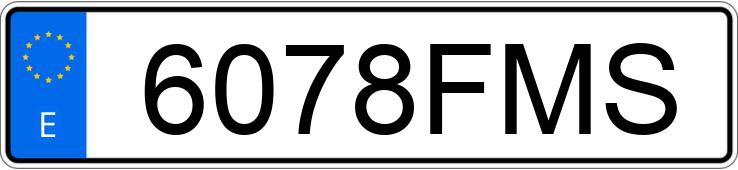 Numer rejestracyjny 6078FMS posiada TOYOTA FB