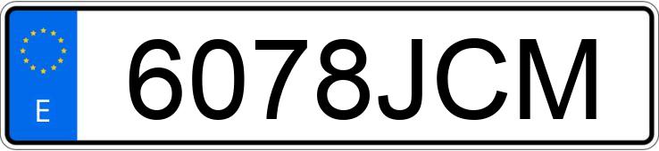 Numer rejestracyjny 6078JCM posiada VOLKSWAGEN POLO