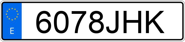 Numer rejestracyjny 6078JHK posiada YAMAHA NMAX