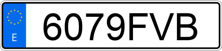 Numer rejestracyjny 6079FVB posiada MERCEDES C (204)