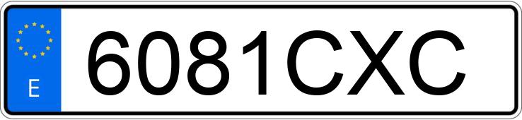 Numer rejestracyjny 6081CXC posiada PEUGEOT 307 Numer rejestracyjny 6081CXC posiada PEUGEOT 307