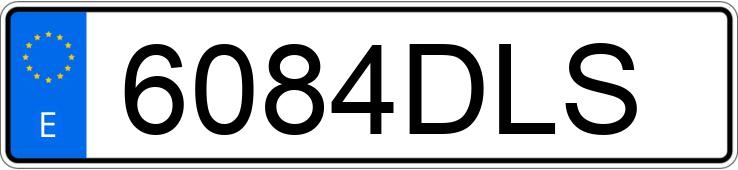 Il numero di registrazione 6084DLS ha BMW SERIE 3