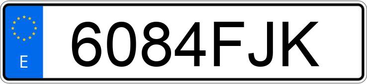 Numer rejestracyjny 6084FJK posiada SEAT ALHAMBRA