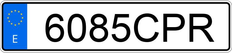 Numer rejestracyjny 6085CPR posiada MERCEDES CLK (208-209)