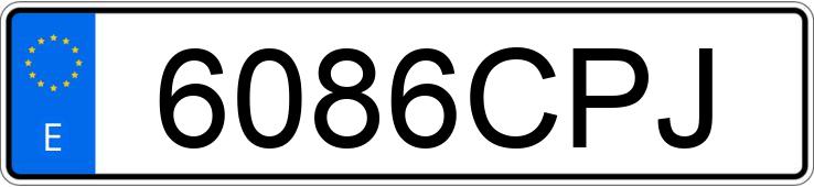 Numer rejestracyjny 6086CPJ posiada SEAT IBIZA Numer rejestracyjny 6086CPJ posiada SEAT IBIZA
