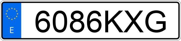 O número de registro 6086KXG tem MERCEDES C (205)