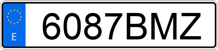 Numer rejestracyjny 6087BMZ posiada AUDI S3