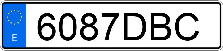 Numer rejestracyjny 6087DBC posiada PEUGEOT 307