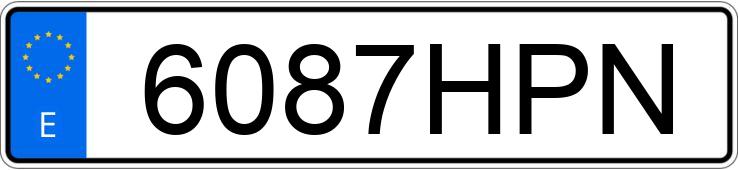 Numer rejestracyjny 6087HPN posiada JAGUAR XF