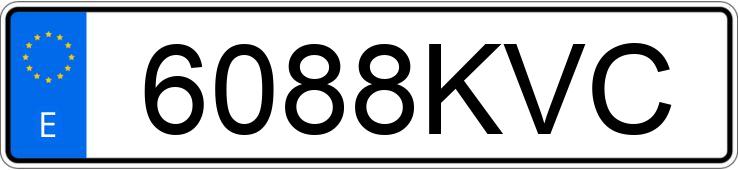 Numer rejestracyjny 6088KVC posiada AUDI Q2