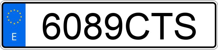 Numer rejestracyjny 6089CTS posiada FORD FOCUS