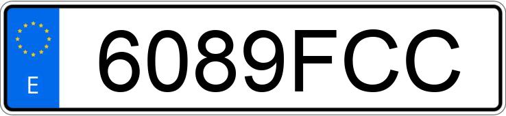 Numer rejestracyjny 6089FCC posiada VOLVO S60