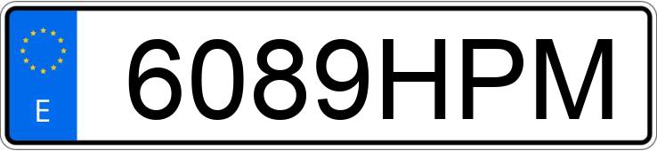 Numer rejestracyjny 6089HPM posiada FORD FIESTA