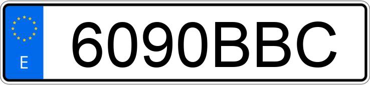 Il numero di registrazione 6090BBC ha HONDA CIVIC 1.5I AUTO