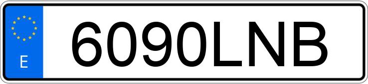 Il numero di registrazione 6090LNB ha FORD CUSTOM