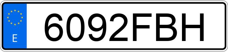 Numer rejestracyjny 6092FBH posiada RENAULT KANGOO