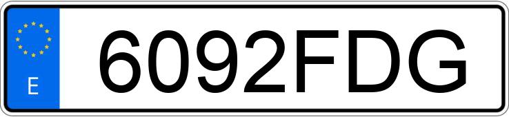 Numer rejestracyjny 6092FDG posiada RENAULT CLIO