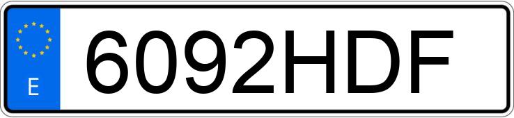 Numer rejestracyjny 6092HDF posiada PIAGGIO BEVERLY