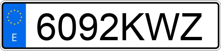 Numer rejestracyjny 6092KWZ posiada RENAULT SCENIC Numer rejestracyjny 6092KWZ posiada RENAULT SCENIC