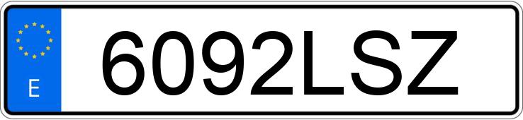 Numer rejestracyjny 6092LSZ posiada TOYOTA COROLLA