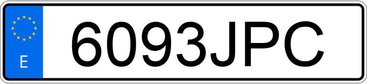 Numer rejestracyjny 6093JPC posiada MERCEDES A (176)