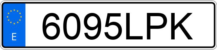 Numer rejestracyjny 6095LPK posiada BMW SERIE 3