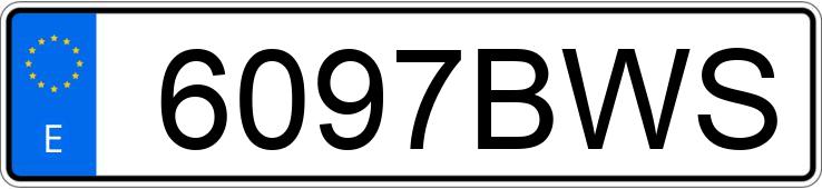 Die Registrierungsnummer 6097BWS hat VOLKSWAGEN PASSAT