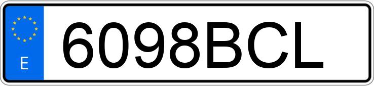 Numer rejestracyjny 6098BCL posiada AUDI A3