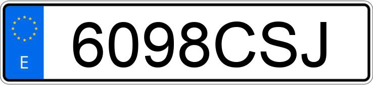 Numer rejestracyjny 6098CSJ posiada FIAT STILO