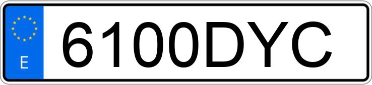 Numer rejestracyjny 6100DYC posiada CHRYSLER VOYAGER Numer rejestracyjny 6100DYC posiada CHRYSLER VOYAGER