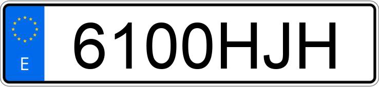 Numer rejestracyjny 6100HJH posiada VOLKSWAGEN POLO