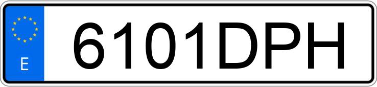 Numer rejestracyjny 6101DPH posiada SEAT IBIZA