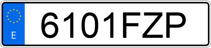 Numer rejestracyjny 6101FZP posiada MERCEDES C (203)