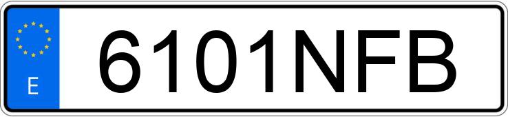 Numer rejestracyjny 6101NFB posiada CITROEN JUMPER