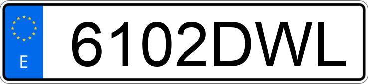 Numer rejestracyjny 6102DWL posiada SEAT TOLEDO Numer rejestracyjny 6102DWL posiada SEAT TOLEDO