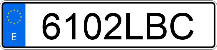 Numer rejestracyjny 6102LBC posiada PORSCHE CAYENNE