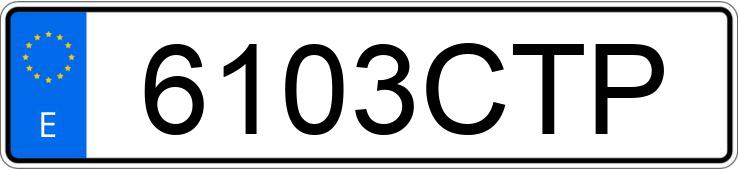 Numer rejestracyjny 6103CTP posiada DAEWOO KALOS