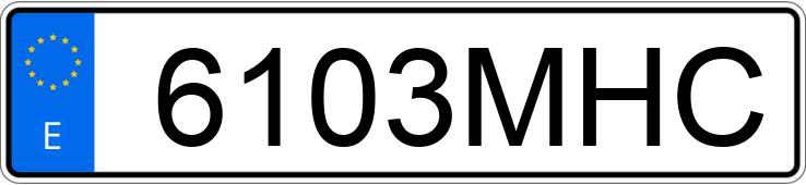 Numer rejestracyjny 6103MHC posiada PEUGEOT BOXER