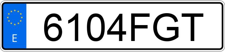 Numer rejestracyjny 6104FGT posiada CITROEN BERLINGO