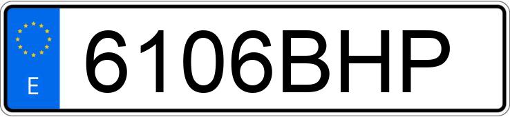 Numer rejestracyjny 6106BHP posiada BMW SERIE 3