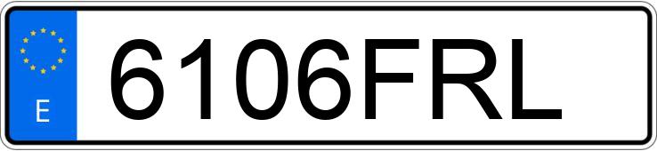 Numer rejestracyjny 6106FRL posiada BMW SERIE 3 Numer rejestracyjny 6106FRL posiada BMW SERIE 3