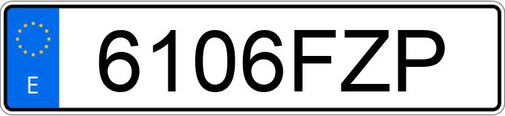 Numer rejestracyjny 6106FZP posiada BMW SERIE 3
