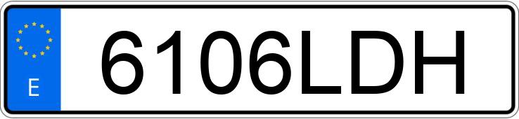 Numer rejestracyjny 6106LDH posiada MINI MINI