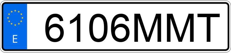 Numer rejestracyjny 6106MMT posiada BMW SERIE 1