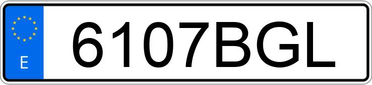 Numer rejestracyjny 6107BGL posiada RENAULT MASTER